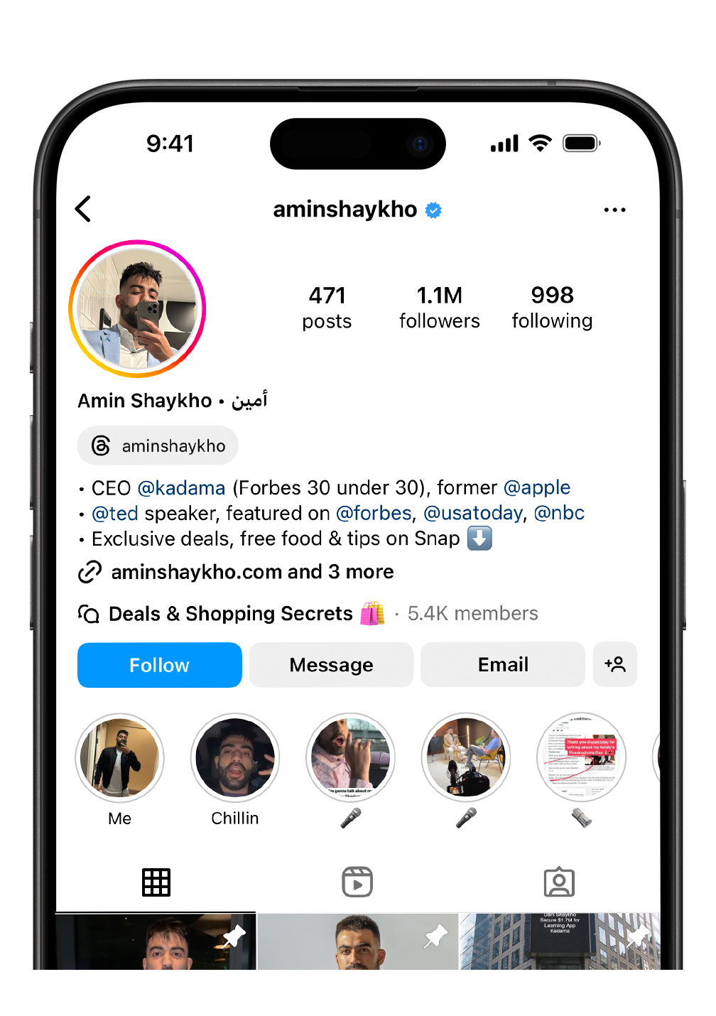 Amin Shaykho Instagram page.