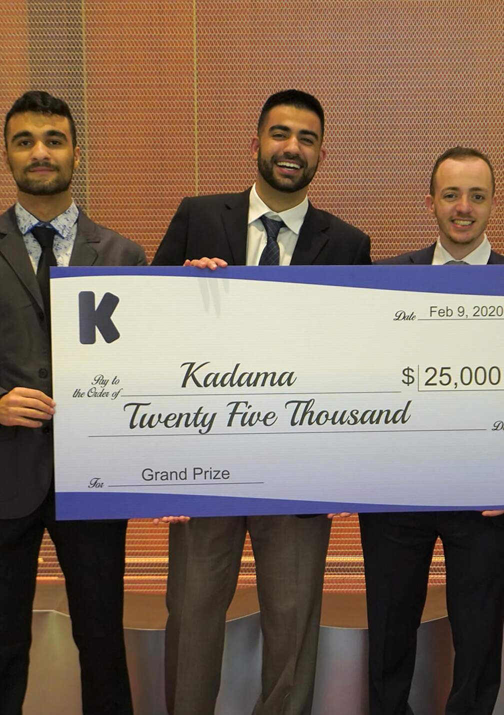 Amin Shaykho and Kadama team win $25,000 award from the University of Washington Jones Foster Accelerator.